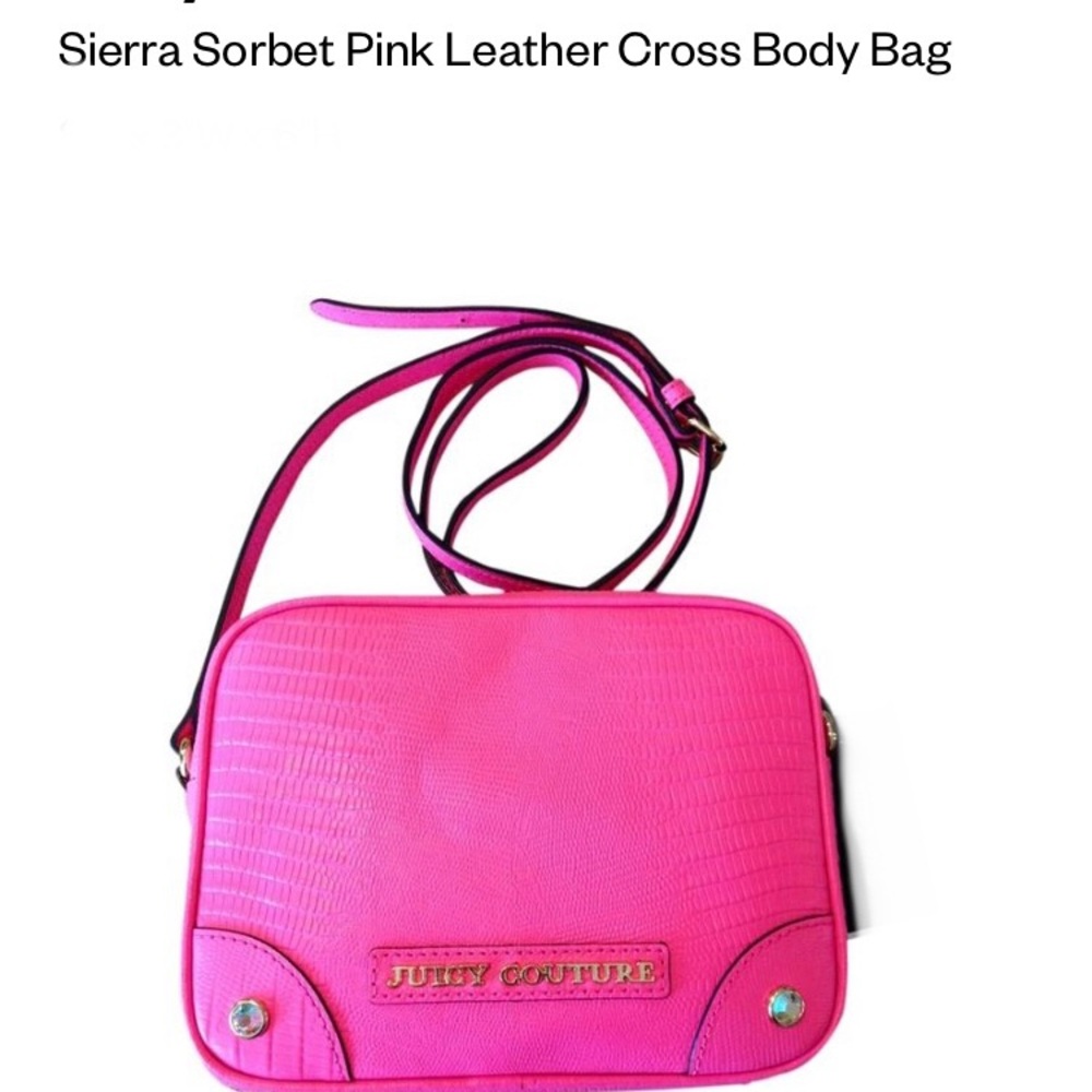 Juicy Couture Sierra Sorbet pink crossbody bag like new
